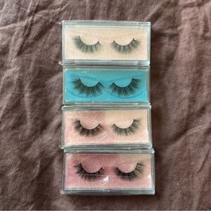 Set of 4 Pairs of False Eyelashes